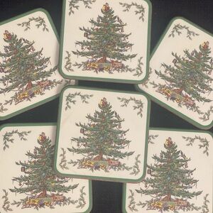 Spode Christmas Tree Coasters
